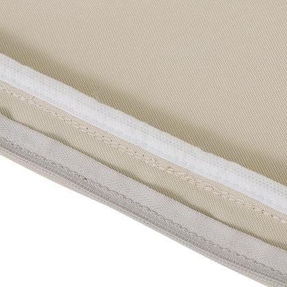 Classic Accessories Montlake Water-Resistant 25 x 25 x 5 Inch Outdoor Seat Cushion, Durable Patio Furniture Cushion with Straps,Antique Beige, Outdoor Cushion Cover