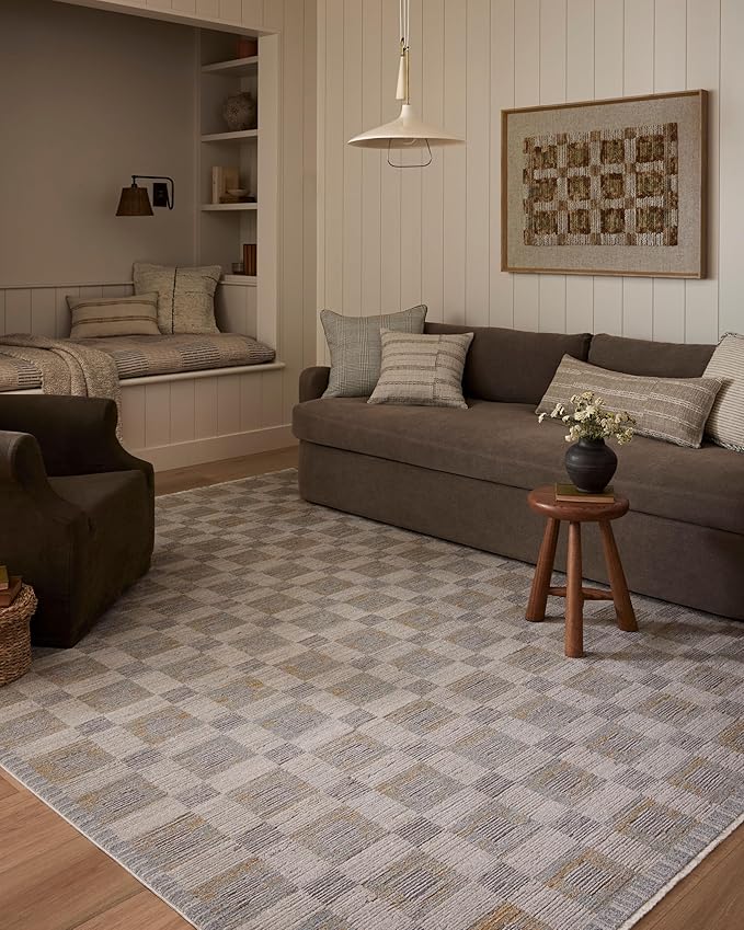 Loloi Amber Lewis Cali Collection CIL-07 Mist/Wheat 11'-6" x 15'-7", .25" Pile Height, Area Rug
