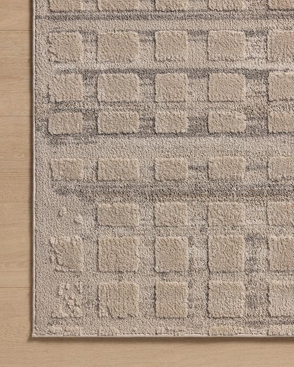 Loloi Amber Lewis Monty Collection MOT-06 Pebble/Beige 9'-2" x 13', .50" Pile Height, Area Rug