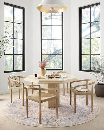 Loloi Skye Collection SKY-01 Blush/Grey 9'-0" x 12'-0" Area Rug