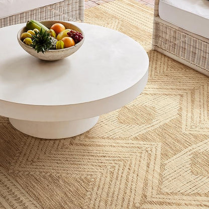 Nuloom Ranya Light Brown/Ivory, 6' 7" x 9', Tribal Geometric, Soft and Cozy, High Traffic, Stain Resistant, Easy Clean, Durable Area Rug for Indoor/Outdoor Patio, Deck, Porch, Garden, Courtyard