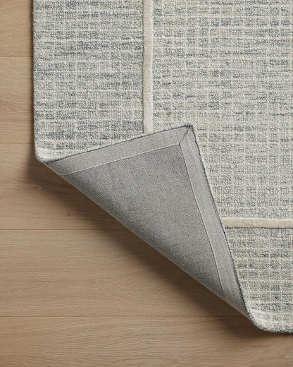 Loloi Chris Loves Julia Briggs Collection, Mist & Ivory, 2'-0" x 5'-0" Accent Rug – Minimal Gritted Design Area Rugs for Living Room Bedroom Entryway & Hallway No Shed High Traffic Home Decor Rug