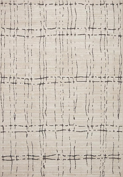 Loloi Darby Collection DAR-06 Sand/Dk. Grey 5'-3" x 7'-6" Area Rug