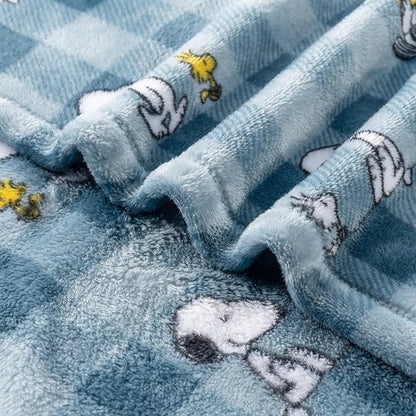 Berkshire Blanket Peanuts® VelvetLoft® Cute Character Snoopy Plush Blanket,Navy Tonal,King 90 in x 108 in (Official Peanuts® Product)
