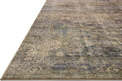 Loloi Amber Lewis Morgan Collection MOG-05 Spice/Lagoon 2'-3" x 9'-6" 38" Thick Runner Rug feat. CloudPile, Neutral, Room Décor, Vintage Inspired, Livingroom, Bedroom, Dining Area