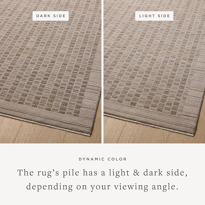 Loloi Amber Lewis Cali Collection CIL-02 Natural/Slate 5'-3" x 7'-6" Accent Rug