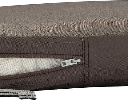 Classic Accessories 62-014-TAUPE-EC Ravenna Bench/Settee Cushion, 1 Count (Pack of 1), Dark Taupe, Patio Loveseat Cushion