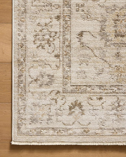Loloi Magnolia Home by Joanna Gaines Pace Collection PAC-01 Natural/Stone 3'-6" x 5'-6" Accent Rug
