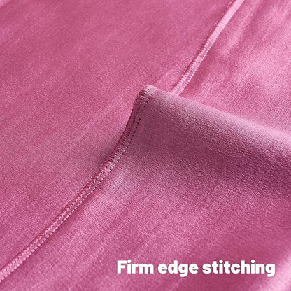 FUTEI Hot Pink Chenille Decorative Throw Pillow Covers 16x16 Inch Set of 2,Soft Embossed Striped Textured Cushion Case,Modern Home Decor for Couch Bed Living Room