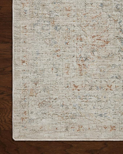 Loloi Amber Lewis Honora Collection HON-05 Bone/Multi 3'-9" x 5'-9" Accent Rug