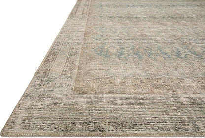 Loloi Angela Rose Aubrey Collection AUB-03 Jade/Natural 5'-0" x 7'-0", .19" Pile Height, Area Rug