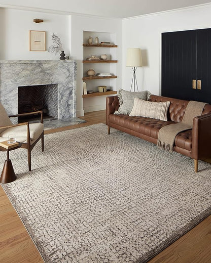 Loloi Darby Collection DAR-04 Ivory/Stone 2'-7" x 10'-0" Runner Rug