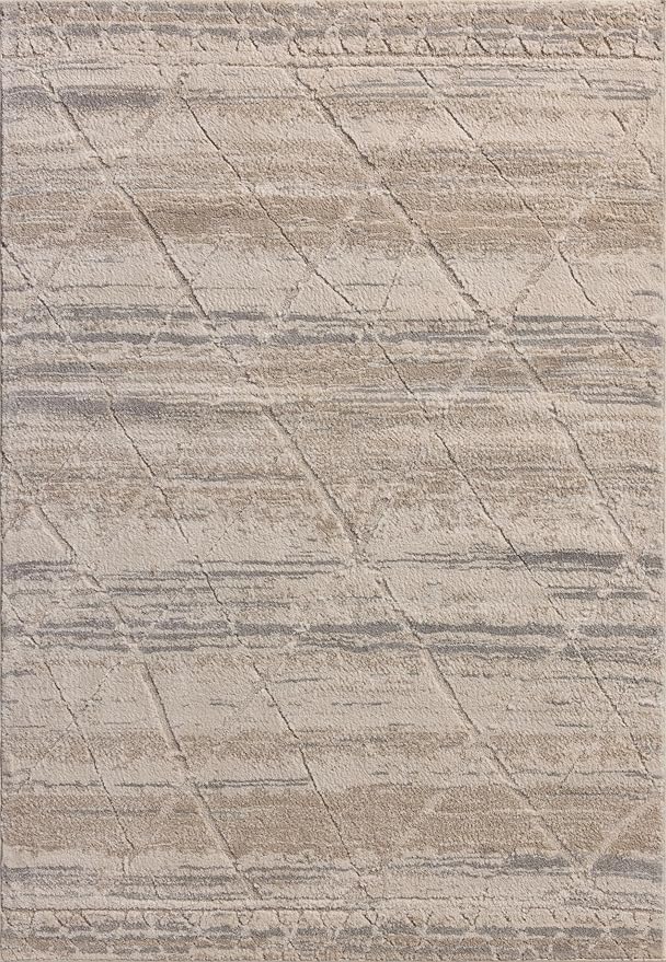 Loloi Amber Lewis Monty Collection MOT-02 Ivory/Natural 9'-2" x 13', .50" Pile Height, Area Rug