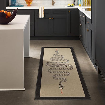 RUGGABLE x Jonathan Adler Machine Washable Modern Area Rug – Venom Neutral 3x5, Stain-Resistant, Non-Slip – Small Rugs for Living Room, Bedroom, Hallway, Entryway & Office–with Cushioned Pad