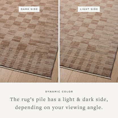 Loloi Amber Lewis Cali Collection CIL-06 Brick/Natural 2'-3" x 3'-11", .25" Pile Height, Accent Rug