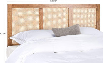 SAFAVIEH Home Collection Vienna Natural Cane Queen Headboard Platform