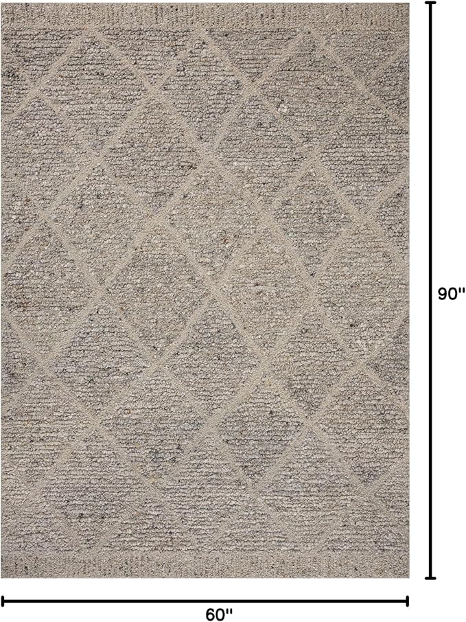 Loloi Magnolia Home by Joanna Gaines Jones Collection JON-03 Pebble 5'-0" x 7'-6" Area Rug