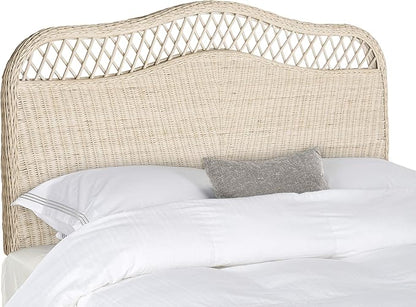 Safavieh Home Collection Sephina White Washed Rattan Headboard (Full)