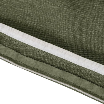 Classic Accessories Montlake Water-Resistant 25 x 25 x 5 Inch Square Outdoor Seat Cushion, Patio Furniture Chair Cushion, Heather Fern Green, Outdoor Cushion Cover