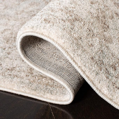 SAFAVIEH Evoke Collection 2'2" x 7' Ivory / Taupe EVK256E Oriental Distressed Non-Shedding Living Room Entryway Foyer Hallway Bedroom Runner Rug