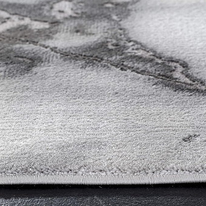 SAFAVIEH Craft Collection Accent Rug - 2'7" x 5', Grey & Silver, Modern Abstract Design, Non-Shedding & Easy Care, Ideal for High Traffic Areas in Entryway, Living Room, Bedroom (CFT877G)