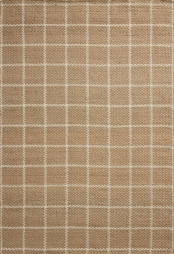 Loloi Chris Loves Julia Fletcher Collection FLE-01 Natural/Ivory 5'-0" x 7'-6", .37" Pile Height, Area Rug