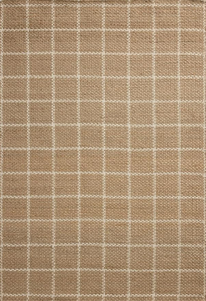 Loloi Chris Loves Julia Fletcher Collection FLE-01 Natural/Ivory 7'-9" x 9'-9", .37" Pile Height, Area Rug