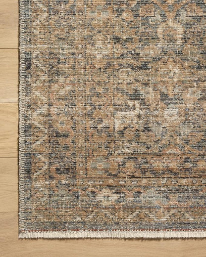 Loloi Amber Lewis Molly Collection MOL-02 Denim/Gold 7'-10" x 10' Low Pile Area Rug