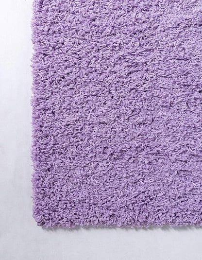 Unique Loom Solid Shag Collection Area Rug (8' x 10' Rectangle Lilac)