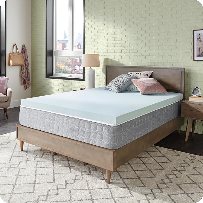 Sealy Dreamlife 3” Gel Memory Foam King Mattress Topper with SealyComfort Gel Foam, 1 Year Limited Warranty, Made in The USA