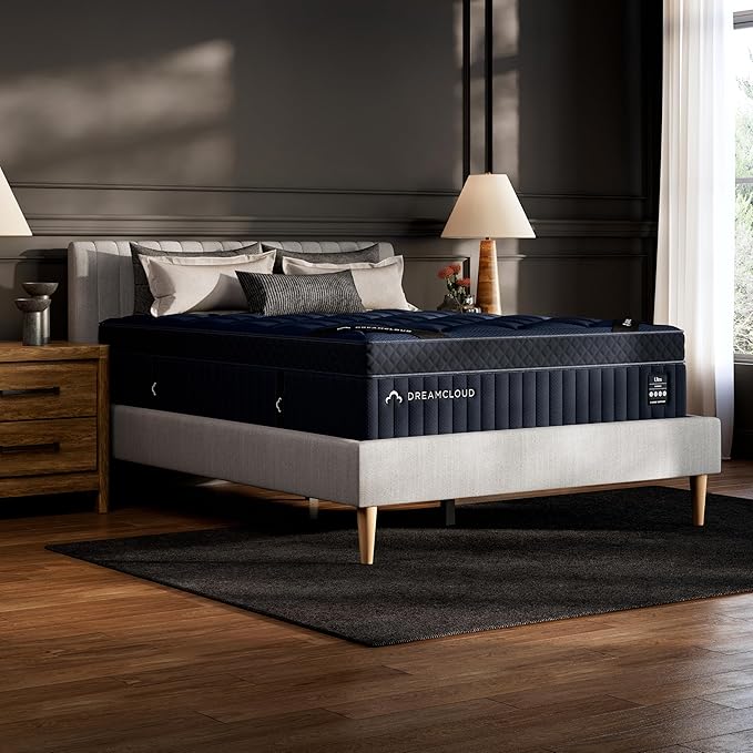 DreamCloud Ultra 15" Twin Mattress - Luxury Hybrid Gel Memory Foam - 365 Night Trial - Fiberglass Free - Forever Warranty - Mattress in a Box - CertiPUR-US® Certified