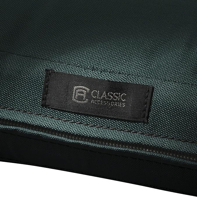 Classic Accessories Ravenna Water-Resistant 48 x 18 x 3 Inch Outdoor Bench/Settee Cushion, Patio Furniture Swing Cushion, Mallard Green