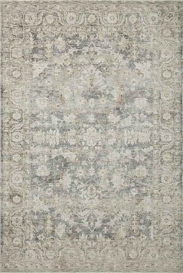 Loloi Amber Lewis Honora Collection HON-02 Slate/Beige 6'-7" x 9'-2" Area Rug