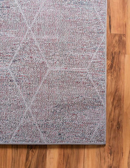Unique Loom Trellis Frieze Collection Area Rug - Geometric (6' x 9', Blue Multi/ Ivory)