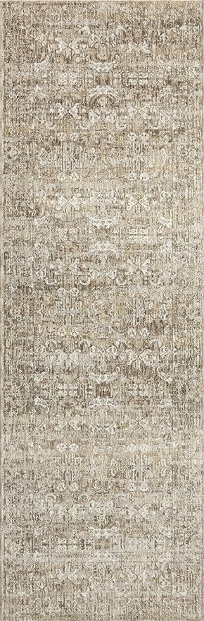 Loloi Amber Lewis Honora Collection HON-04 Bark/Dove 3'-9" x 5'-9" Accent Rug