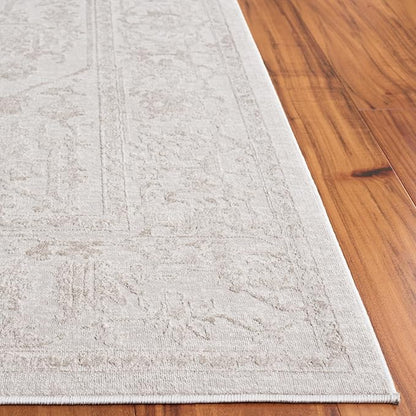 SAFAVIEH Area Rug 8' Square - Reflection Collection - Large - Cream & Ivory, Non-Shedding & Easy Cleaning, Ideal for Living Room, Bedroom (RFT665D)