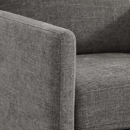 CHITA Swivel Accent Chair, FSC Certified Mid Century Modern Arm Chair for Living Room and Bedroom, Fully Assembled, Grey