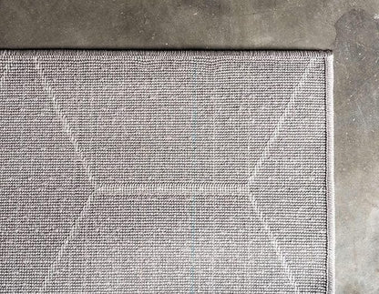 Unique Loom Trellis Frieze Collection Area Rug - Geometric (4' 1" x 6' 1", Light Gray/ Ivory)