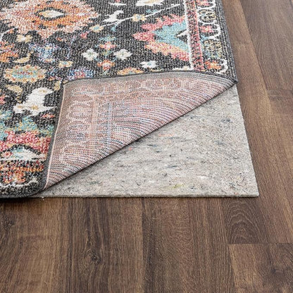 Mohawk Home 2' x 8' Non Slip Grip Rug Pad 1/4" Thick Dual Surface Felt Cushion + Rubber Gripper - Safe for All Floors