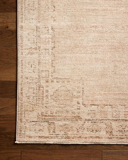 Loloi Chris Loves Julia Palma Collection PLM-02 Spice/Natural 2'-7" x 10'-0" Runner Rug Vintage Style Boho Living Room Bedroom Carpet