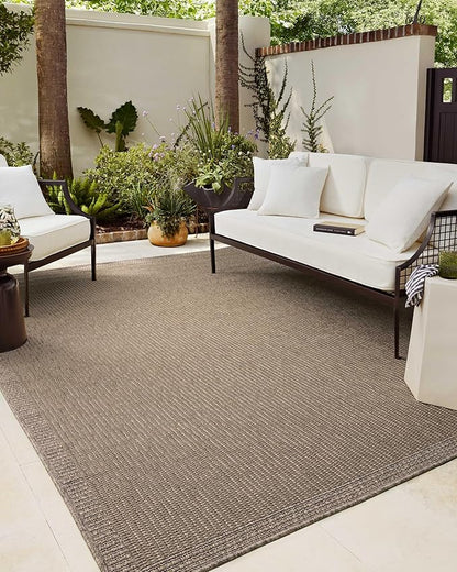 Loloi Chris Loves Julia Providence Collection PRC-02 Natural/Sand 7'-6" x 10', .12" Pile Height, Indoor/Outdoor Area Rug