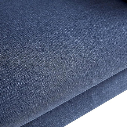 HUIMO Accent Chairs Set of 2,Upholstered Button-Tufted Linen Living Room Chairs,Mid Century Modern Armchair with Fabric,Comfy Arm Chairs for Club Living Room Reading Bedroom,Waiting Room Dark Blue