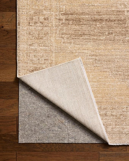 Loloi Chris Loves Julia Palma Collection PLM-07 Wheat/Taupe 3'-6" x 5'-6" Fringe Accent Rug Vintage Style Boho Living Room Bedroom Carpet