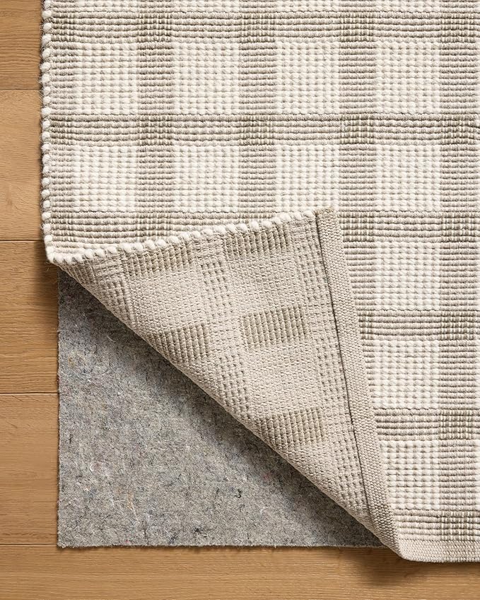 Loloi Magnolia Home by Joanna Gaines Ryder Collection RYD-02 Stone/Ivory 7'-9" x 9'-9" Area Rug