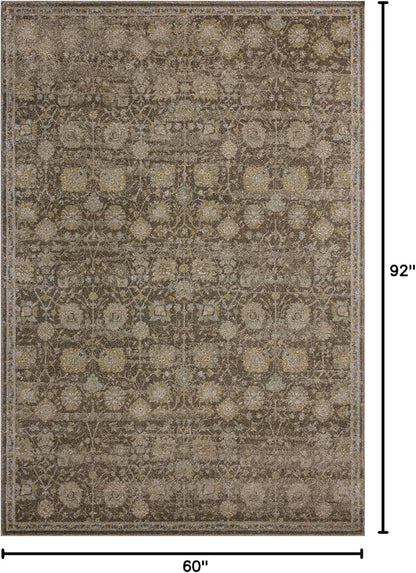 Loloi Magnolia Home by Joanna Gaines Mona Collection MOA-03 BARK/Natural 5' x 7'-8" Area Rug