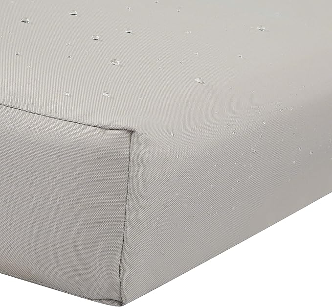 Classic Accessories Ravenna Water-Resistant 42 x 18 x 3 Inch Outdoor Bench/Settee Cushion, Patio Furniture Swing Cushion, Mushroom, Patio Loveseat Cushion
