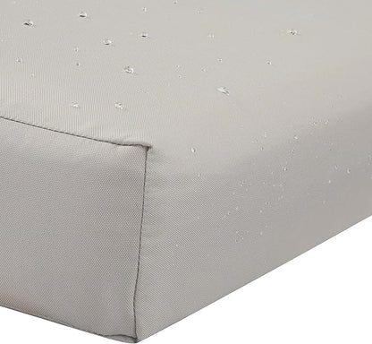 Classic Accessories Ravenna Water-Resistant 42 x 18 x 3 Inch Outdoor Bench/Settee Cushion, Patio Furniture Swing Cushion, Mushroom, Patio Loveseat Cushion