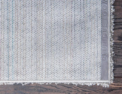 Unique Loom Solid Shag Collection Area Rug (8' x 11' Rectangle Cloud Gray)