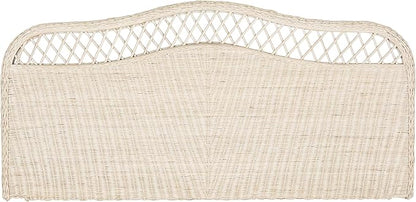 Safavieh Home Collection Sephina White Washed Rattan Headboard (Queen)