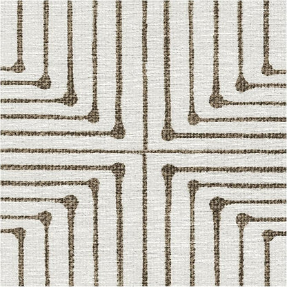 RUGGABLE x Jonathan Adler Machine Washable Modern Area Rug – Inkdrop Camel & Ivory 6x9, Stain-Resistant, Non-Slip – Medium Rugs for Living Room, Bedroom, Hallway, Entryway & Office–with Cushioned Pad